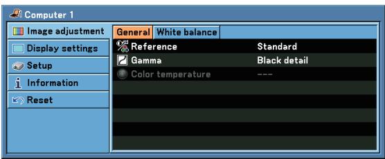 CANON LV-X7 - [Detail settings] - 2