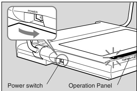 CANON RE-455X - Turn the power ON. - 2