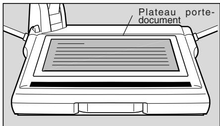 CANON RE-455X - Placez le document au centre du plateau portedocument. - 1