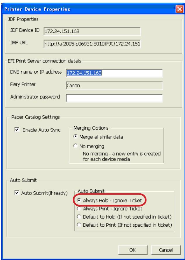 CANON T1 - Checking connection to Fiery Server - 2