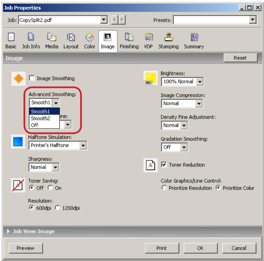 CANON T1 - The Job Properties dialog box appears. - 1