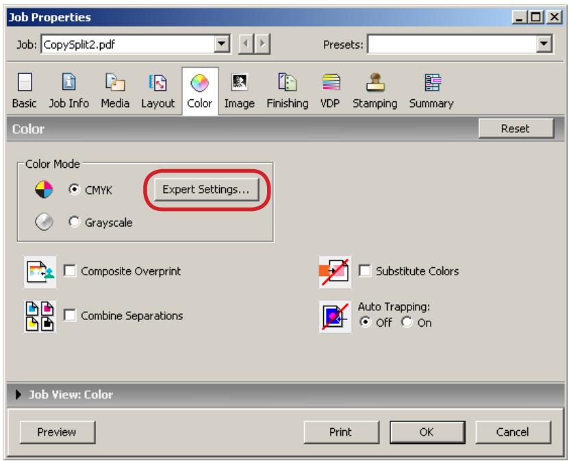 CANON T1 - The Job Properties dialog box appears. - 1
