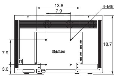 CANON DP-V3010 - External Dimensions (unit: inches) - 2