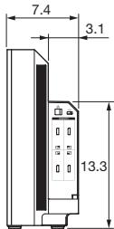 CANON DP-V3010 - External Dimensions (unit: inches) - 3