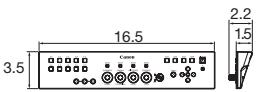 CANON DP-V3010 - External Dimensions (unit: inches) - 4