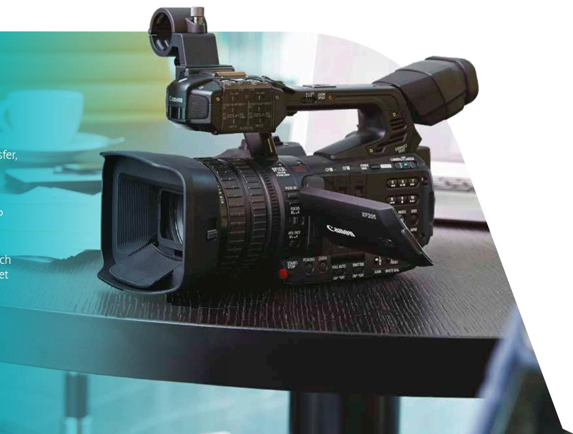 CANON XF205/XF200 RANGE BROCHURE - Content sharing and operation - 1