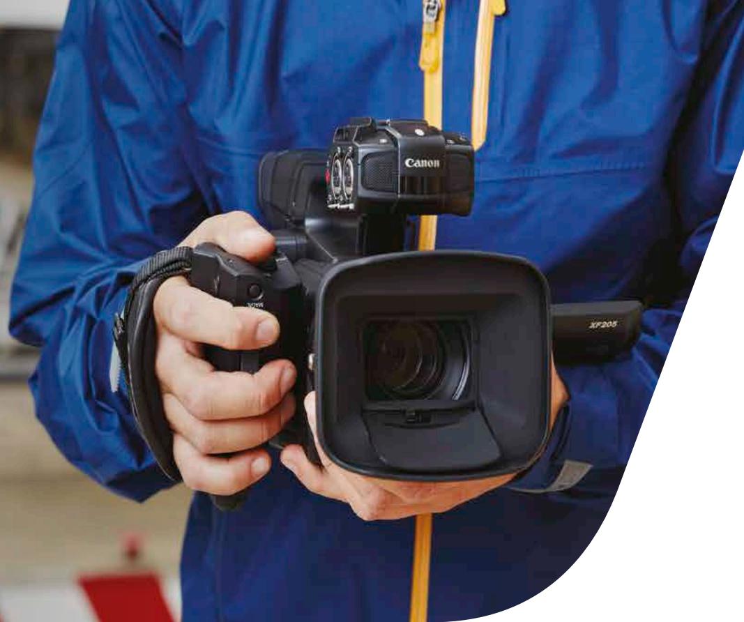 CANON XF205/XF200 RANGE BROCHURE - Superior handling and ease of use - 1