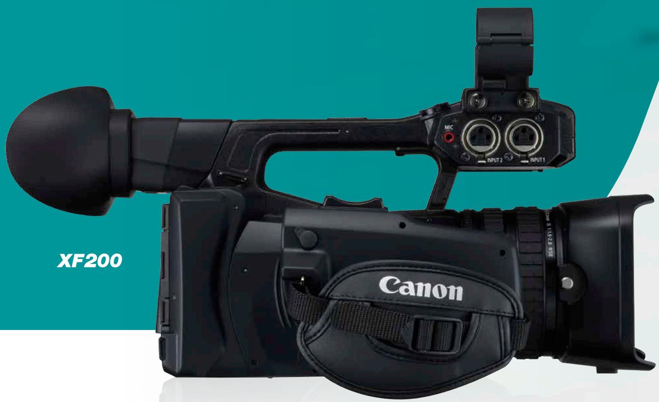 CANON XF205/XF200 RANGE BROCHURE - High optical performance and broadcast-quality output in a compact video camera - 1