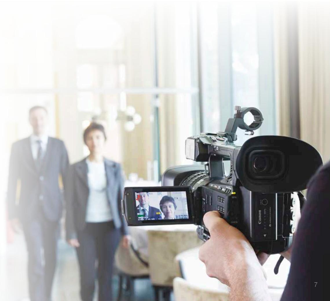 CANON XF205/XF200 RANGE BROCHURE - A familiar face - 1