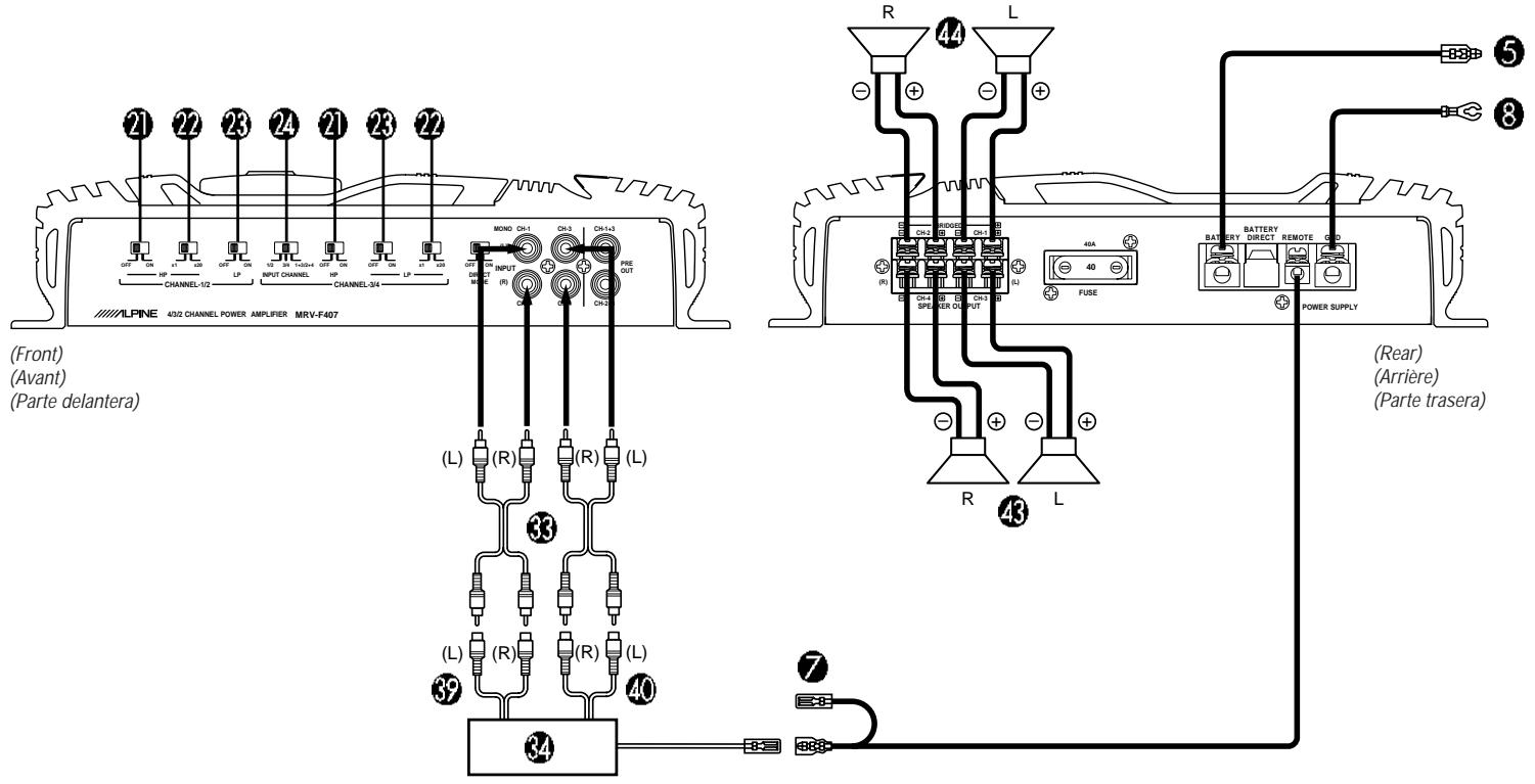 ALPINE MRV-F407 - - 2-Channel System/Systeme à 2 canaux/Sistema de 2 canales - 3
