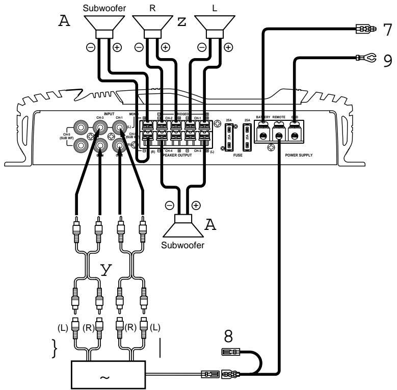 ALPINE MRV-T303 - Bouton de réglage du correcteur des graves - 2