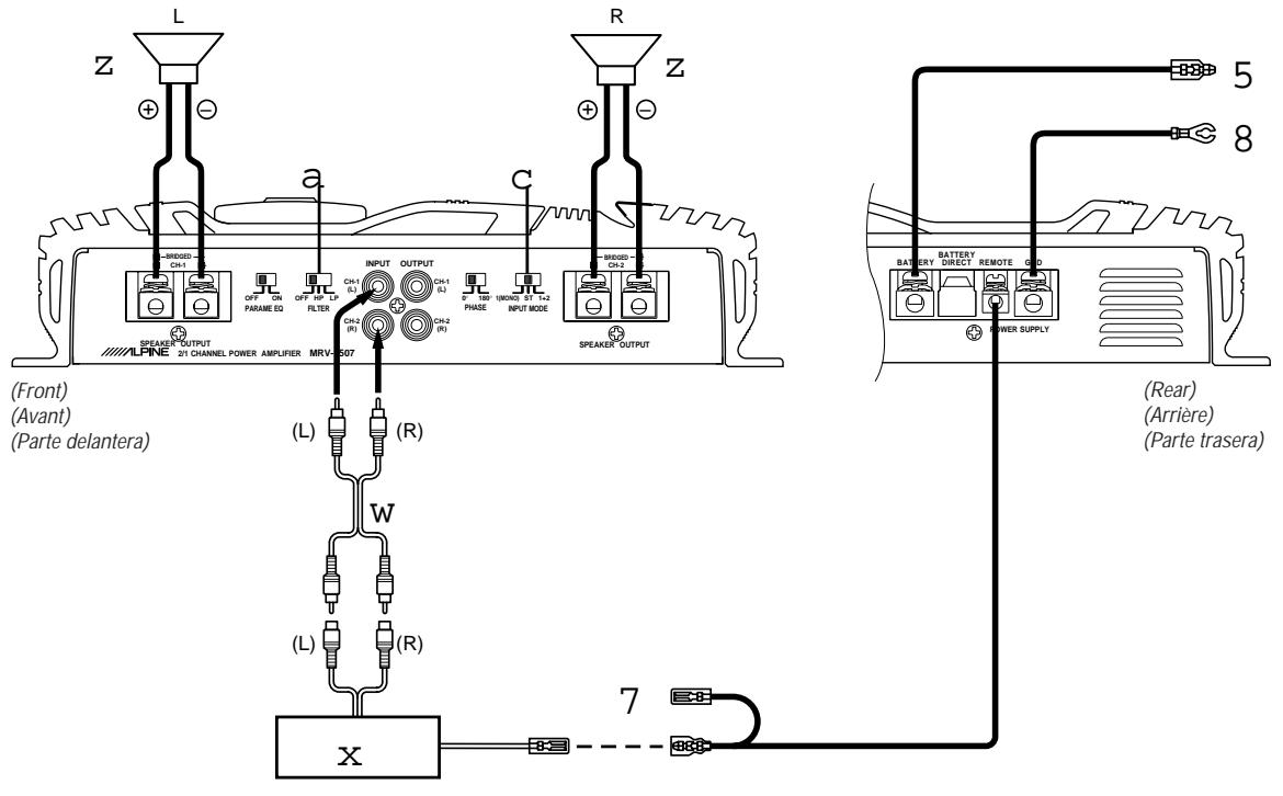 ALPINE MRV-T757 - Interruptor selector del canal de entrada - 7