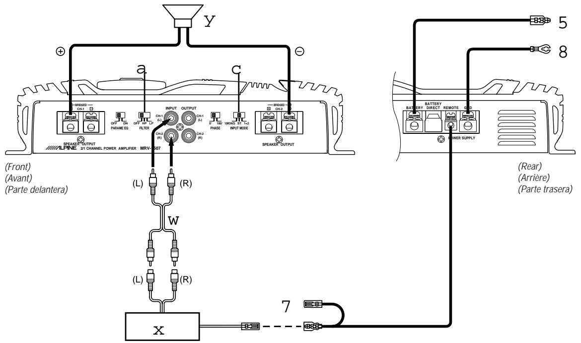 ALPINE MRV-T757 - Interruptor selector del canal de entrada - 8