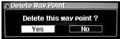ALPINE NVD-T003 - Deleting Waypoints on the Route - 1