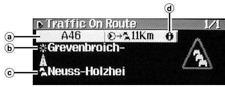 ALPINE NVD-T003 - Displaying the Traffic Event Information on Route - 3