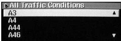 ALPINE NVD-T003 - Displaying all Receiving Traffic event Information - 1