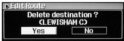 ALPINE NVD-T003 - Deleting the Destination - 1