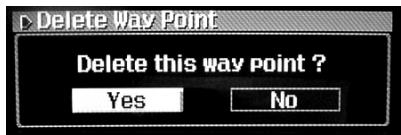 ALPINE NVD-T334 - Deleting Waypoints on the Route - 1