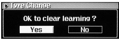 ALPINE NVD-T334 - Setting When Vehicle's Tyres have been Changed - 1