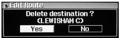 ALPINE NVD-T334 - Deleting the Destination - 1
