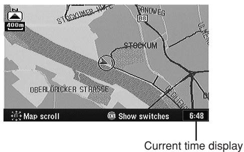 ALPINE NVD-V004 - Setting the Current Time - 2