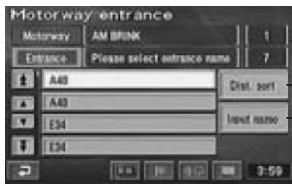 ALPINE NVD-Z001 - Searching from motorway entrance/exit - 1