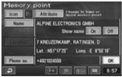 ALPINE NVD-Z001 - Storing locations in memory - 1