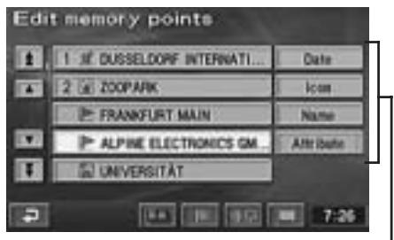ALPINE NVD-Z001 - Editing the memory points - 1