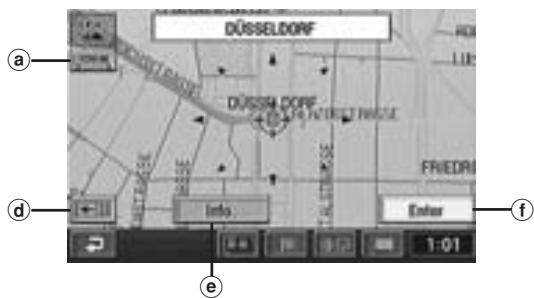 ALPINE NVD-Z001 - When the point map is displayed using the Memory points menu - 1