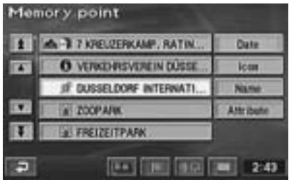 ALPINE NVD-Z001 - Searching from memory points - 1