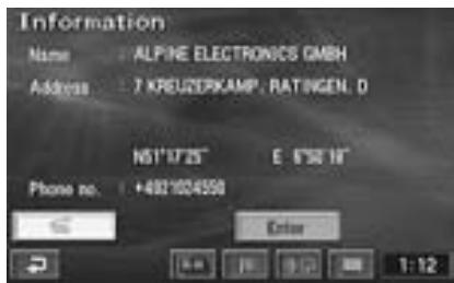 ALPINE NVD-Z001 - Automatic Dialling from a Point of Interest item - 1