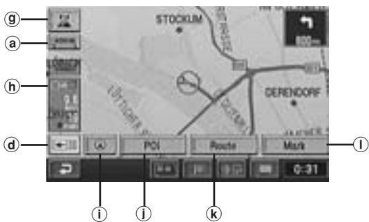 ALPINE NVD-Z001 - When the ENTER button is pressed while a map screen without the point setting menu is displayed - 1