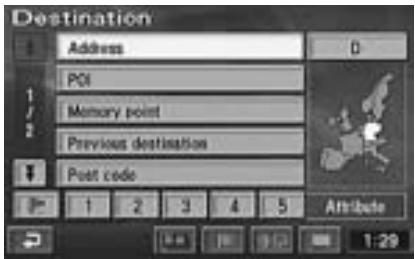 ALPINE NVD-Z001 - Searching for a destination from its address - 1