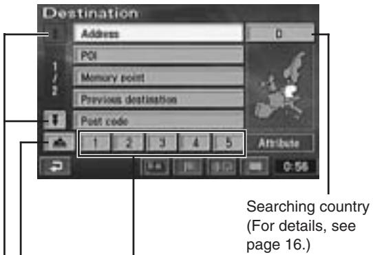 ALPINE NVD-Z001 - The display shows the sub-menu for the selected main menu item. Highlight (select) a desired sub-menu item by tilting the joystick and press the ENTER button. - 1