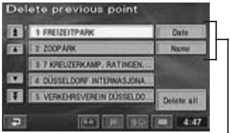 ALPINE NVD-Z001 - Deleting the stored previous destinations - 2