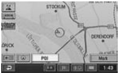 ALPINE NVD-Z001 - The point setting menu appears. Select "POI" from the point setting menu by tilting the joystick and press ENTER. - 1
