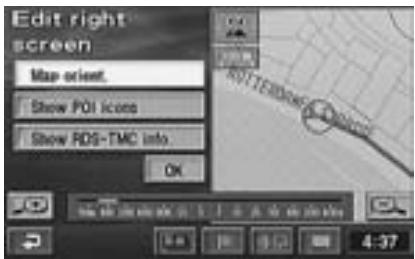 ALPINE NVD-Z001 - The Edit right screen menu appears. - 1