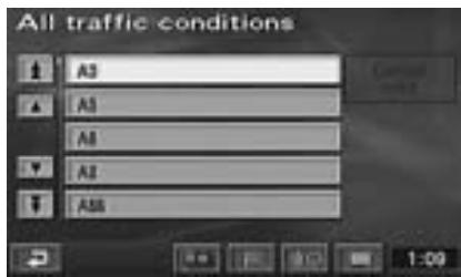 ALPINE NVD-Z001 - Displaying all Receiving Traffic event information - 1