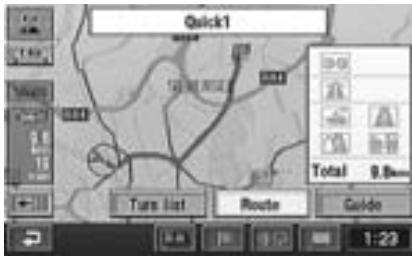 ALPINE NVD-Z001 - The “Route overview” screen appears. Select “Route” by tilting the joystick and press ENTER. - 1