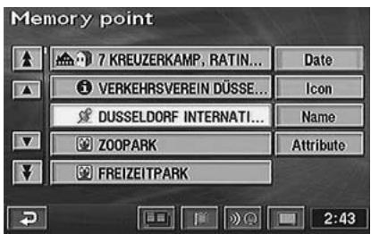 ALPINE NVD-Z001-SPACE-DB-VER-SPACE-4-10- - Searching from memory points - 1