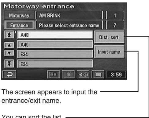 ALPINE NVD-Z001-SPACE-DB-VER-SPACE-4-10- - Searching from motorway entrance/exit - 3