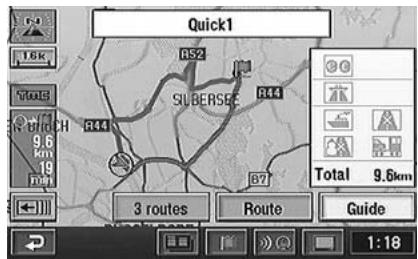 ALPINE NVD-Z001-SPACE-DB-VER-SPACE-4-10- - Selecting from the route menu (three routes searching) - 2