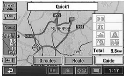ALPINE NVD-Z001-SPACE-DB-VER-SPACE-4-10- - Selecting from the route menu (three routes searching) - 1