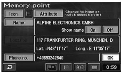 ALPINE NVD-Z001-SPACE-DB-VER-SPACE-4-10- - Storing locations in memory - 1