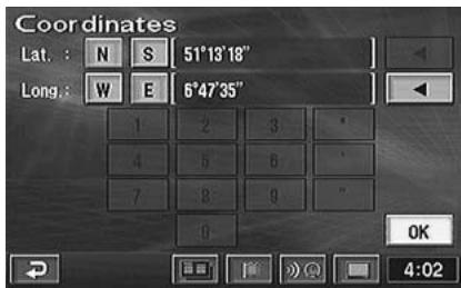 ALPINE NVD-Z001-SPACE-DB-VER-SPACE-4-10- - Searching from Coordinates - 5