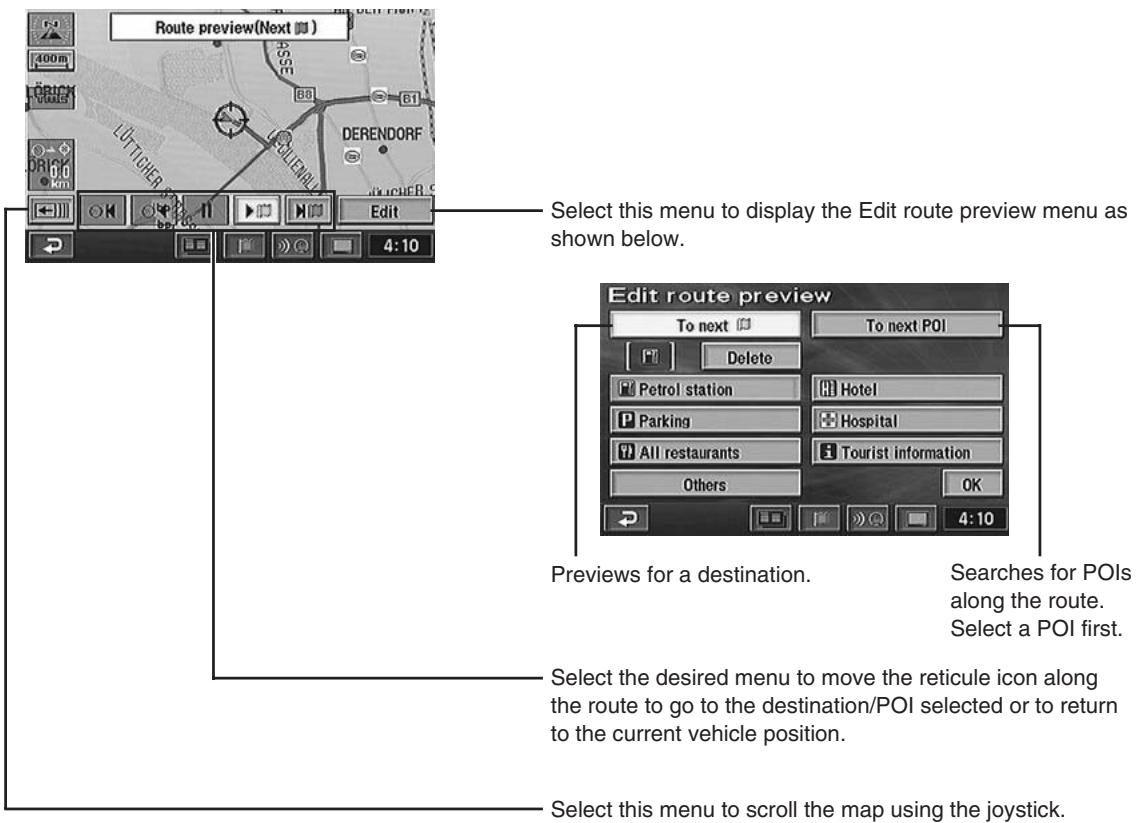 ALPINE NVD-Z001-SPACE-DB-VER-SPACE-4-10- - Previewing the searched route - 1