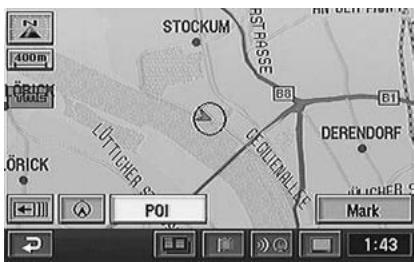 ALPINE NVD-Z001-SPACE-DB-VER-SPACE-4-10- - The point setting menu appears. Select "POI" from the point setting menu by tilting the joystick and press ENTER. - 1