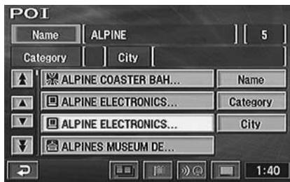 ALPINE NVD-Z001-SPACE-DB-VER-SPACE-4-10- - Searching for a point of interest (POI) - 5
