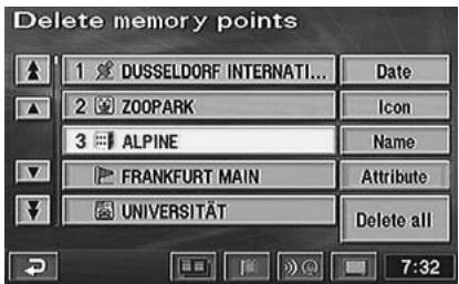 ALPINE NVD-Z001-SPACE-DB-VER-SPACE-4-10- - Deleting the memory points - 1