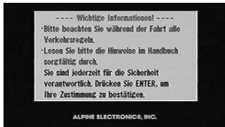 ALPINE NVE-N055PV - Ein-/Ausschalten der Anzeige - 6